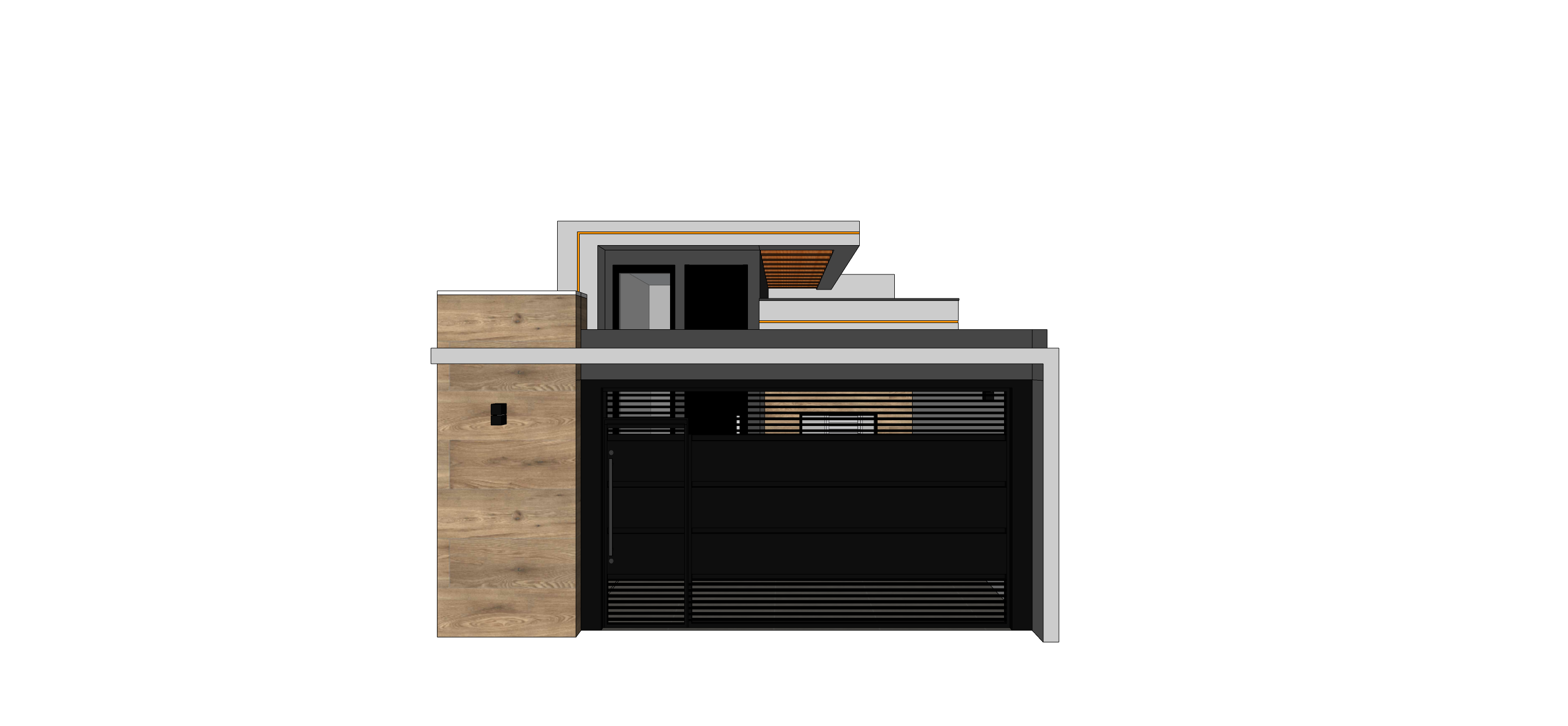 Perspectiva externa do projeto 6x25 — Suíte com Closet